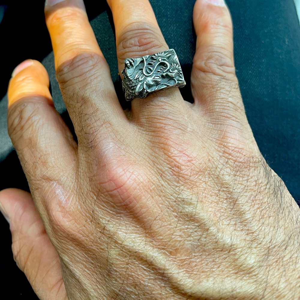 Solid Starling Silver Ring - image 1